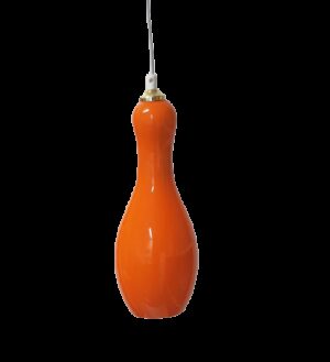 MODP2942 ORANGE BOWLING PIN SHAPE PENDANT-0