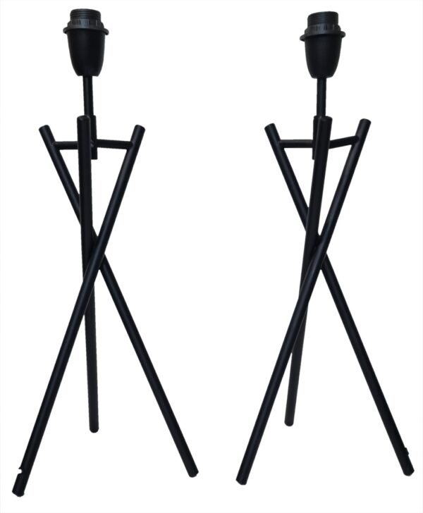 TL962 BC.BK PAIR (TRIPOD TABLE LAMP PAIR)-0