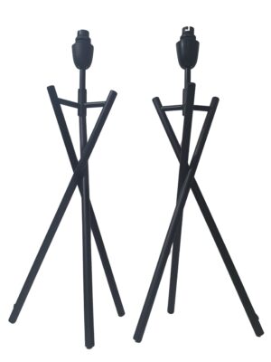 Litex Lamps TL962 BC/BK PAIR (TRIPOD TABLE LAMP PAIR)