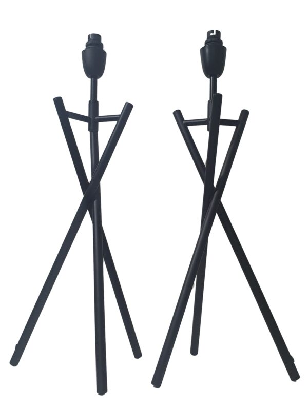 Litex Lamps TL962 BC/BK PAIR (TRIPOD TABLE LAMP PAIR)