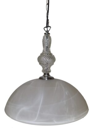 Litex Lamps MODP5290 ALAB Chrome and Glass Pendant