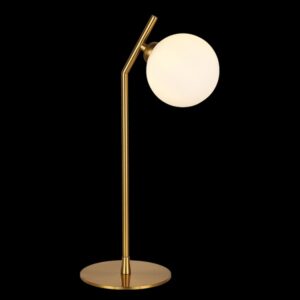 K Light T-KLT-1470 Glass & Gold Table Lamp