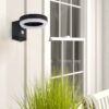 Brightstar LS023 Matt Black Solar LED Sensor Wall Lamp - Outdoor - Image 2