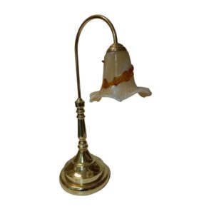 Litex Lamps TL1502 PB/AMB Traditional Brass Table Lamp