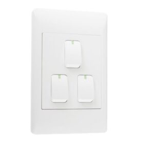 Brightstar ESW003 White 3 Lever 1 Way Switch