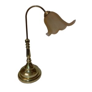 Litex Lamps TL1504 PB/FR Traditional Brass Table Lamp