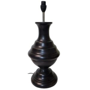 Litex Lamps TL907 WD Wooden Trophy Table Lamp Large