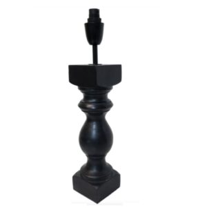 Litex Lamps TL928 BK/BC Wooden Table Lamp