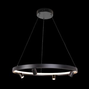 K Light K-LED-400/64BL LED 64cm Crown+4 Spot 3W LED Pendant