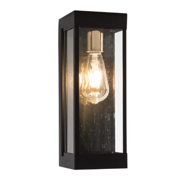 Brightstar L523 Black Metal and Clear Speckled Glass