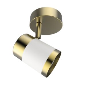 Brightstar S172/1 Brass/White Spotlight