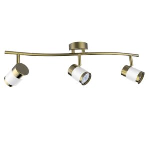 Brightstar S172/3 Brass/White Spotlight