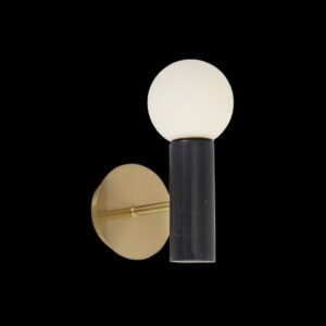 K Light GO-KLW-830/BL Black Marble Wall Light