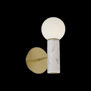 K Light GO-KLW-830/WH White Marble Wall Light