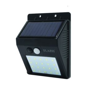 FLash BL/SSWL-10B Led Solar Sensor Wall Lamp Black
