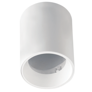 Brightstar DL119 White Surface Mount Polycarbonate Down Light, Straight