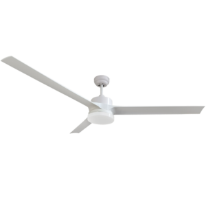 Brightstar FCF086 WHITE Ceiling Fan 3 ABS Blades, 60” (152cm)