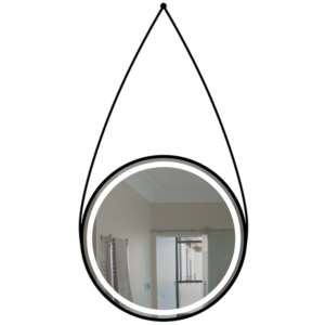 Brightstar ML058 LED Circular Mirror with Black Leather Strap