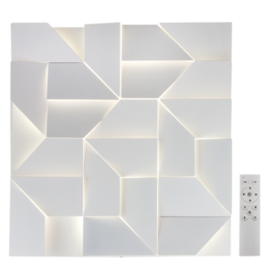 Brightstar WB269 MATT WHITE LED, Metal Wall Bracket with Remote Control, Dimmable
