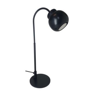 Litex Lamps TL1097 BK Metal Table Lamp with Curved Arm