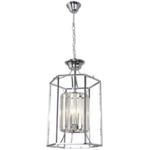 Brightstar CH088/3 CHROME Polished Chrome Chandelier with Crystals