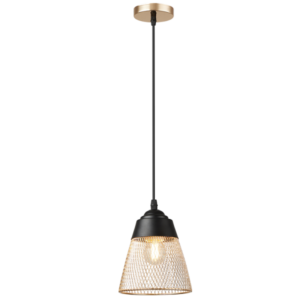 Brightstar PEN863 BK/GOLD Metal Pendant
