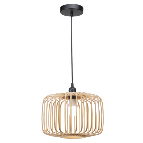 Brightstar PEN862 BAMBOO Metal and Bamboo Pendant