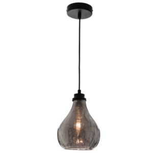 Brightstar PEN415 CHROME Metal and Chrome Colour Glass Pendant Chrome