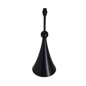 Litex Lamps TL1007 BK Skirted Table Lamp with Ball Detail