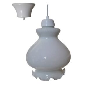 Litex Lamps G2931+Suspension Scalloped Glass Pendant