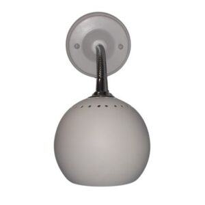 Litex Lamps MODWB510WH+13727 C/WH Wall Mounted Reading Light with Adjustable Gooseneck