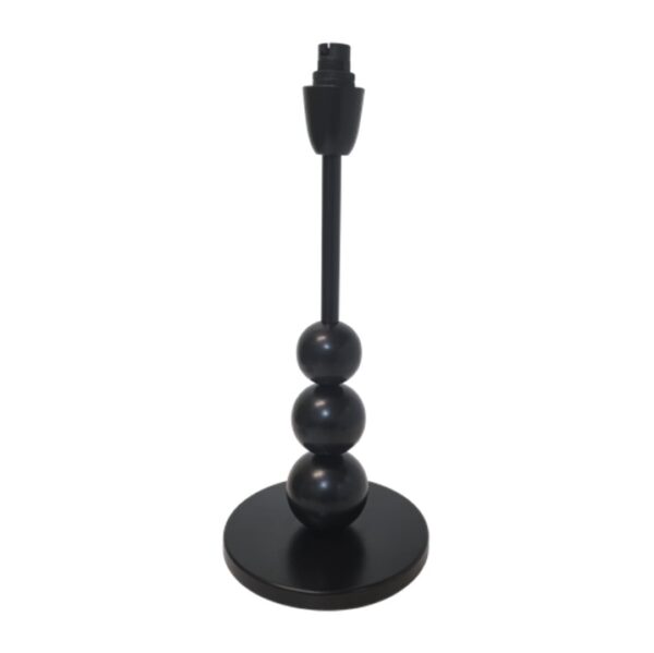 Litex Lamps TL1017 MATT/BK Triple Stack Metal Balls Table Lamp