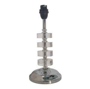 Litex Lamps TL1019 ACR/BC Chrome Table Lamp with Four Round Flat Acrylics