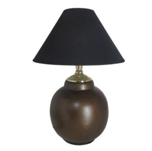 Litex Lamps TL1061SL+SH3 BL Apple Antique Bronze Round Table Lamp