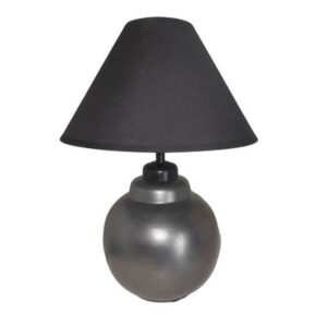 Litex Lamps TL1061SL+SH3 BL Apple Antique Silver Apple Table Lamp