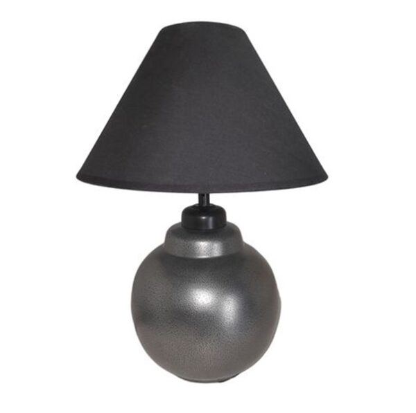 Litex Lamps TL1061SL+SH3 BL Apple Antique Silver Apple Table Lamp