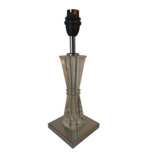 Litex Lamps TL1607 ACR Hourglass Acrylic & Chrome Table Lamp