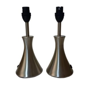 Litex Lamps TL3303 SAT Mini Shaped Metal Table Lamp - Twin Pack