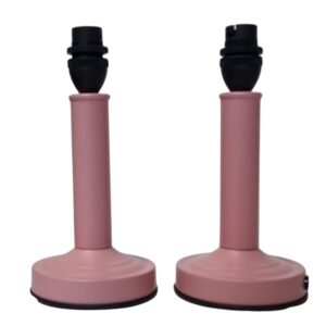 Litex Lamps TL4033 DUSTY PINK Mini Table lamp Twin Pack