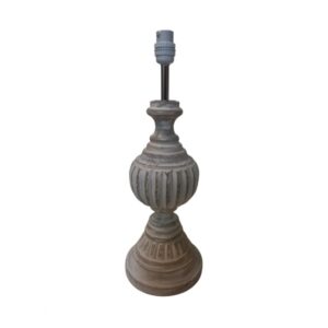 Litex Lamps TL938 FR/WH  Grecian Style Wooden Table Lamp