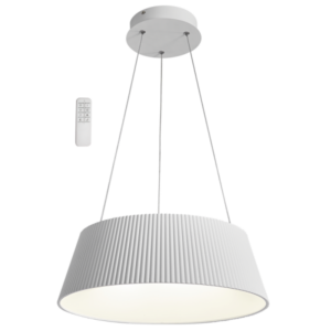 Brightstar PEN026 WHITE Metal and Acrylic LED Pendant with Remote Control White