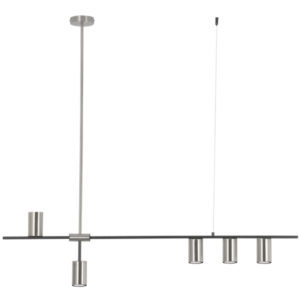 Brightstar PEN461/5 SATIN Black and Satin Metal Pendant