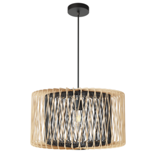 BrightStar PEN514 BAMBOO Metal and Bamboo Pendant