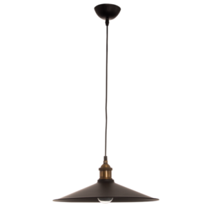Brightstar PEN547 AQ/BK Metal Pendant with Black Inner