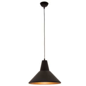Brightstar PEN548 BK/GD Metal Pendant with Gold Inner