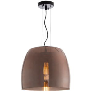 Brightstar PEN601 ROSE GOLD Metal Pendant with Rose Gold Colour Glass