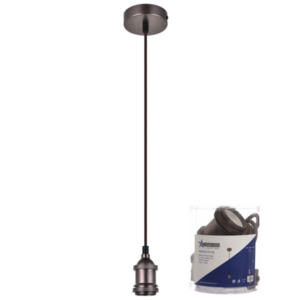 Brightstar PEN780 COFFEE Coffee Colour Pendant with Brown Textile Cord