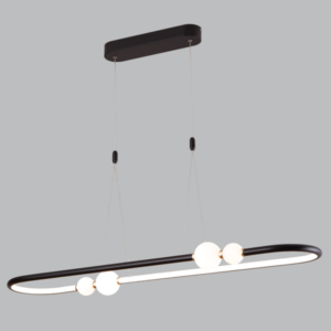 Brightstar PEN797 BLACK Aluminium Glass And Pvc Pendant