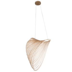 Brightstar PEN836 NATURAL 7W LED Metal Acrylic and Wood Pendant