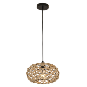 Brightstar PEN859 ROPE Metal and Rope Pendant